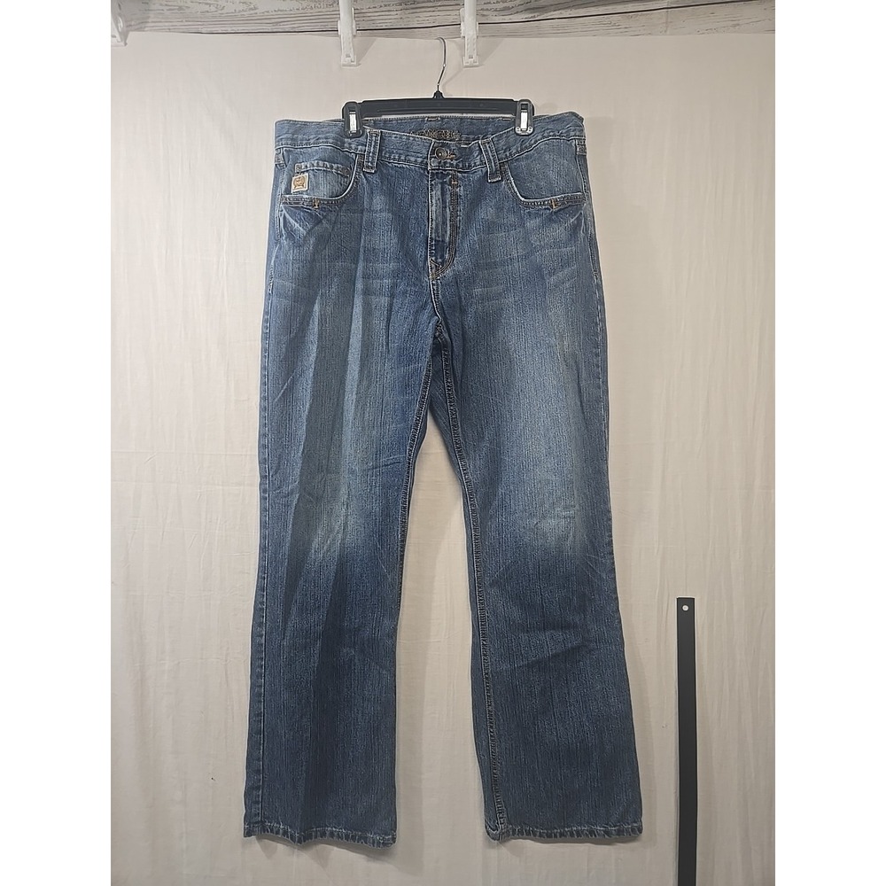 Cinch Relaxed Fit Jeans Blue Men's Size 38x33 Cowboy Western Distressed Outdoor